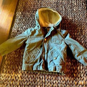 Cat & jack toddler green jacket sz 12m